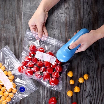 

Manual Vacuum Sealing Pump USB Rechargeable Handheld Air Sealed Bags Household Sealing Machine for Food Preservation