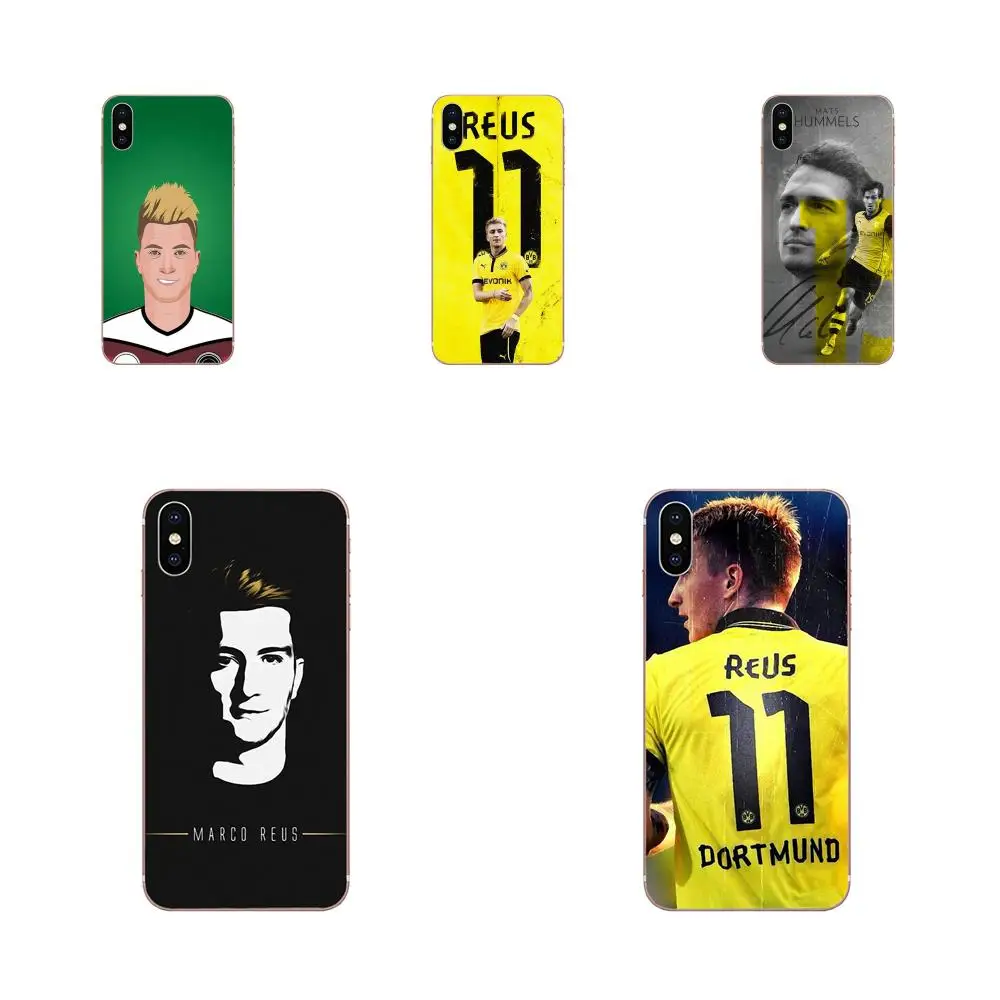 

For Huawei Honor 4C 5A 5C 5X 6 6A 6X 7 7A 7C 7X 8 8C 8S 9 10 10i 20 20i Lite Pro Transparent TPU Skin Cover Marco Reus Dortmund