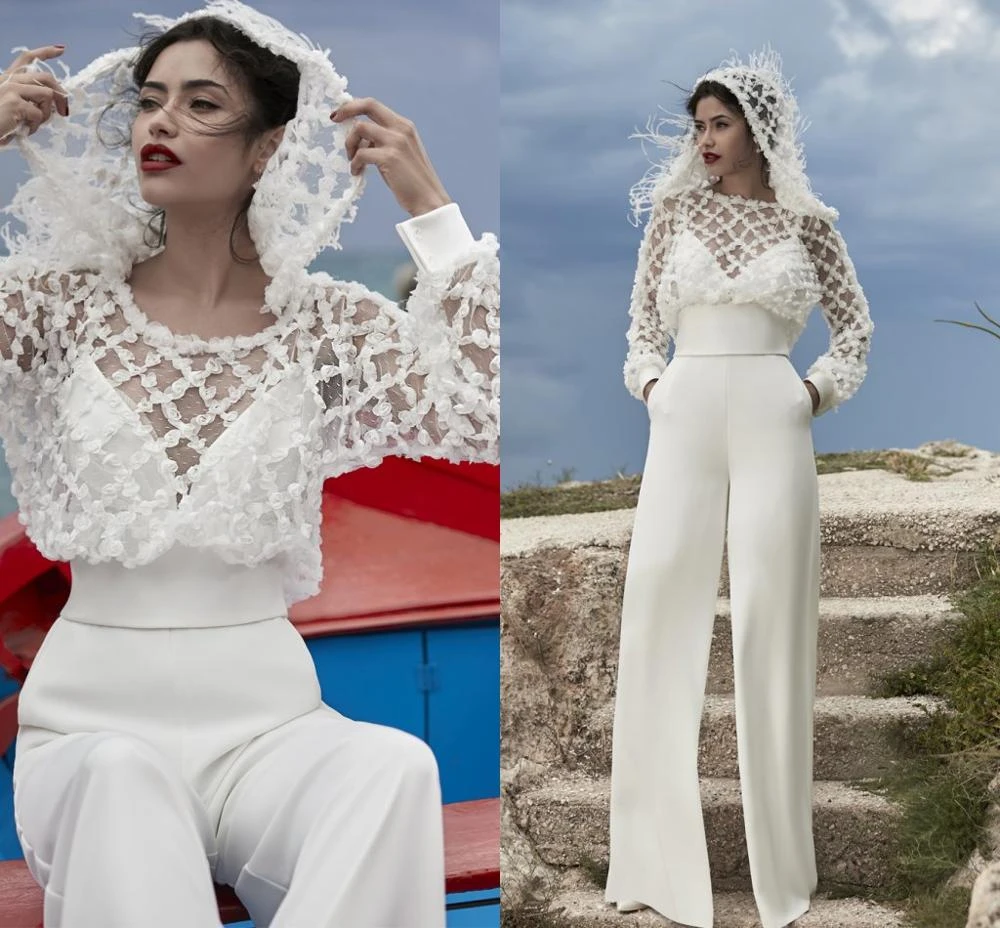 Combinaison mariee blanche Clearance