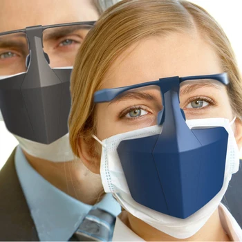 

Wholesale Protective Cover Isolation Shield Plastic Protective Mask Against Droplets Anti-fog Isolation Face Mask Breathable