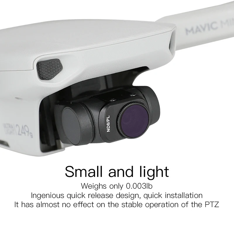 Мини фильтр Mavic 6 в 1 регулируемый из алюминиевого сплава для DJI Mini CPL ND8 ND16 ND32 ND64 PL