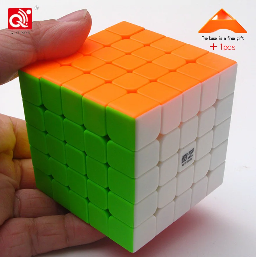 Нео Куб 5x5x5 Cubo Magico Qiyi Qizheng S волшебный куб 5x5 без наклеек кубический антистресс 5 на 5 игрушки для детей
