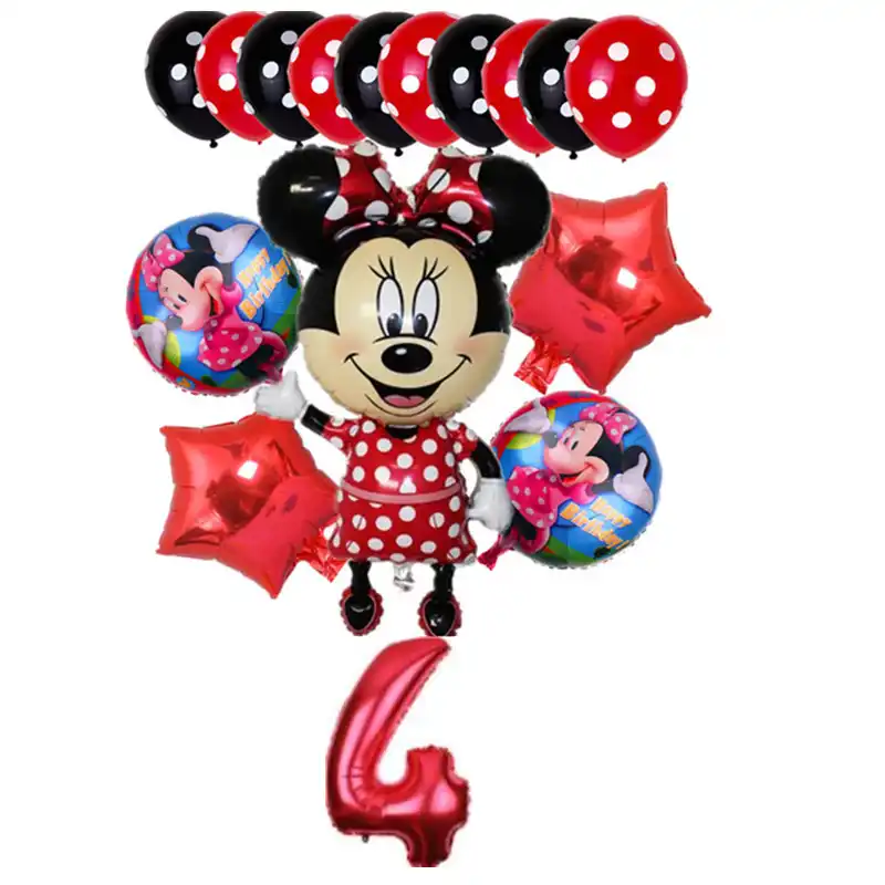 16 шт. большой Микки Минни Маус набор воздушных шаров мультфильм Фольга Воздушный шар для вечеринки на день рождения Дети 30 дюймов номер украшения Классические игрушки подарок
