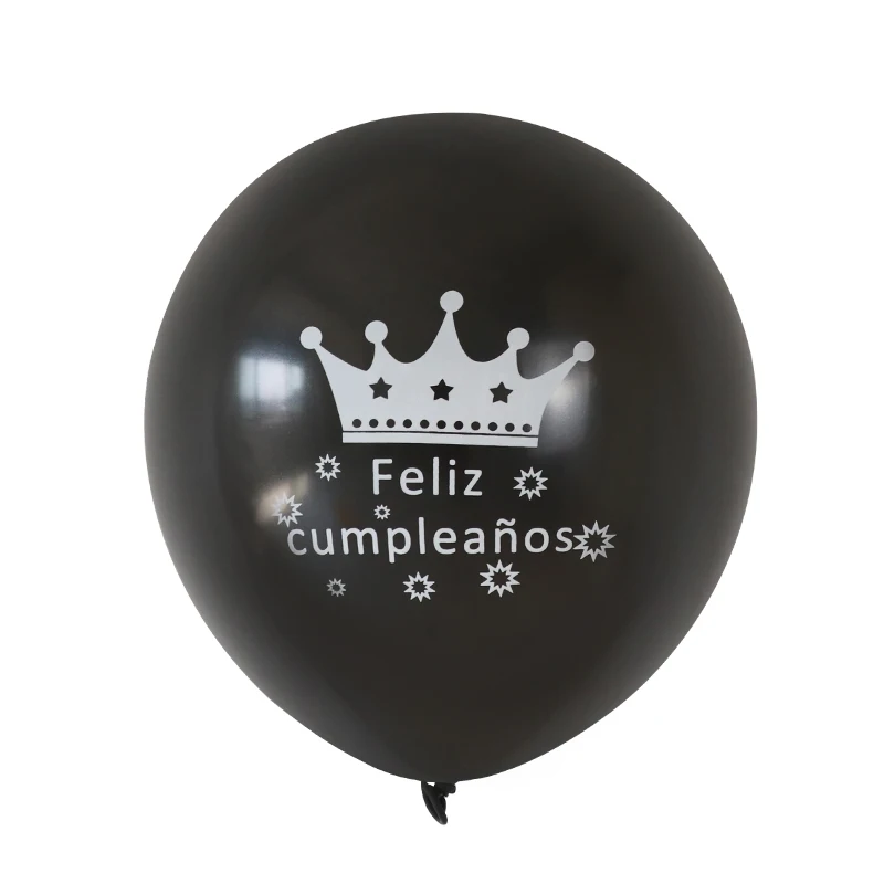 Светло-серый 15 шт./лот, испанский латексный шар Feliz cumpleavienos, день рождения, украшения для тематических вечеринок, металлические хромированные конфетти, воздушные шары, поставки - Цвет: Светло-серый