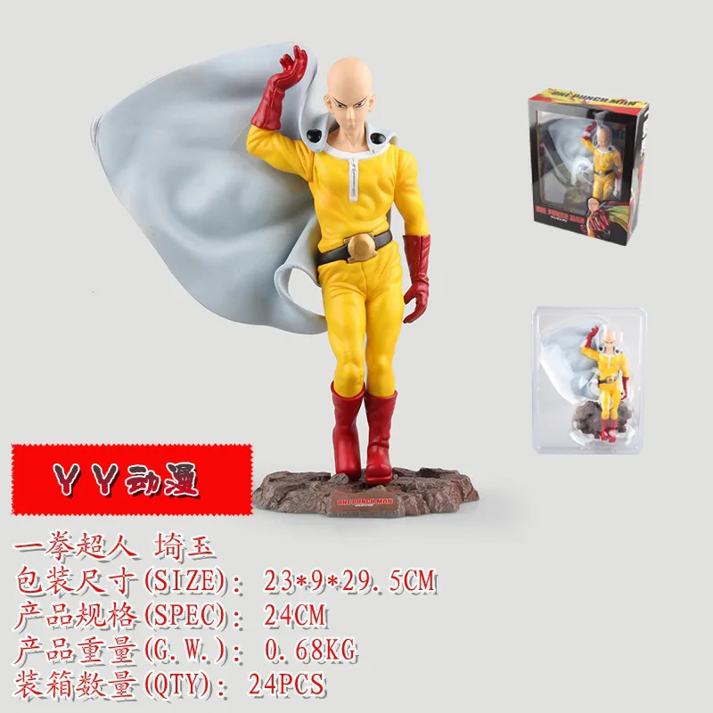 

Yaya Anime Saitama Teacher Superman Punch Saitama Garage Kit Boxed Model