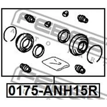 Ремкомплект задн суппорта TOYOTA ESTIMA T/L ACR30/MCR30 1999-200