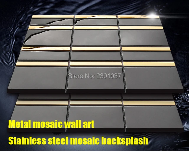 Art3d 32 Pieces Peel And Stick Stainless Steel Kitchen Backsplash Tiles 3''  X 6'' Silver Brushed Metal Mosaic Wall Sticker - Wall Stickers - AliExpress