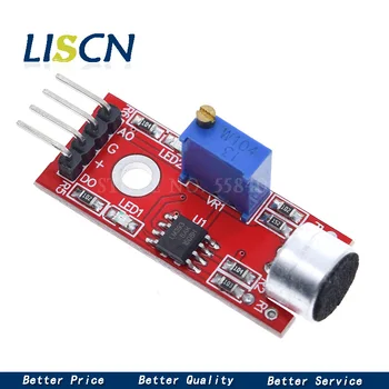 

10PCS KY-037 New 4pin Voice Sound Detection Sensor Module Microphone Transmitter Smart Robot Car for arduino DIY Kit