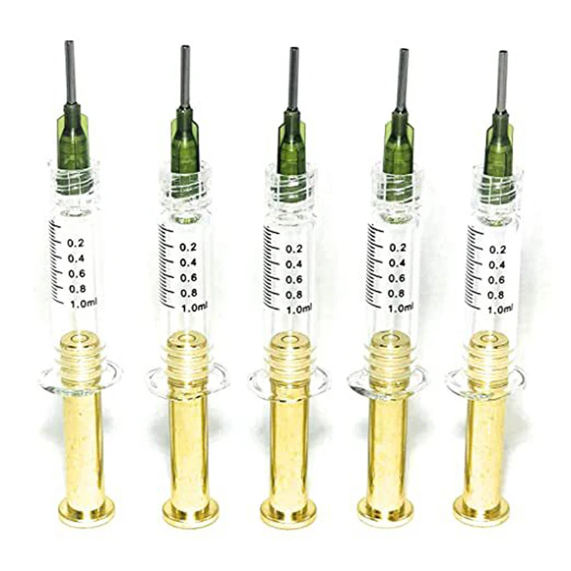 1PC 1ML 3ML 5ML Luer Lock Syringes Screw Blunt Tip Needles Caps For Industrial Dispensing reusable syringe liquid syringe syringe glue tool syringe ink injection