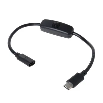 

Type C Male to Female USB-C Extension Cable With ON/OFF Switch for Raspberry Pi 4 Android Whosale Dropshipping