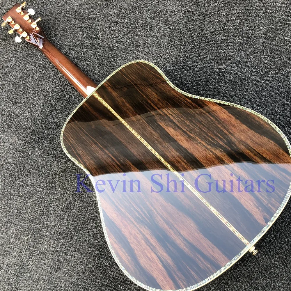 41 дюймов, акустическая гитара blackwood body, твердая кедровая Акустическая Электрогитара D типа 4", народная гитара