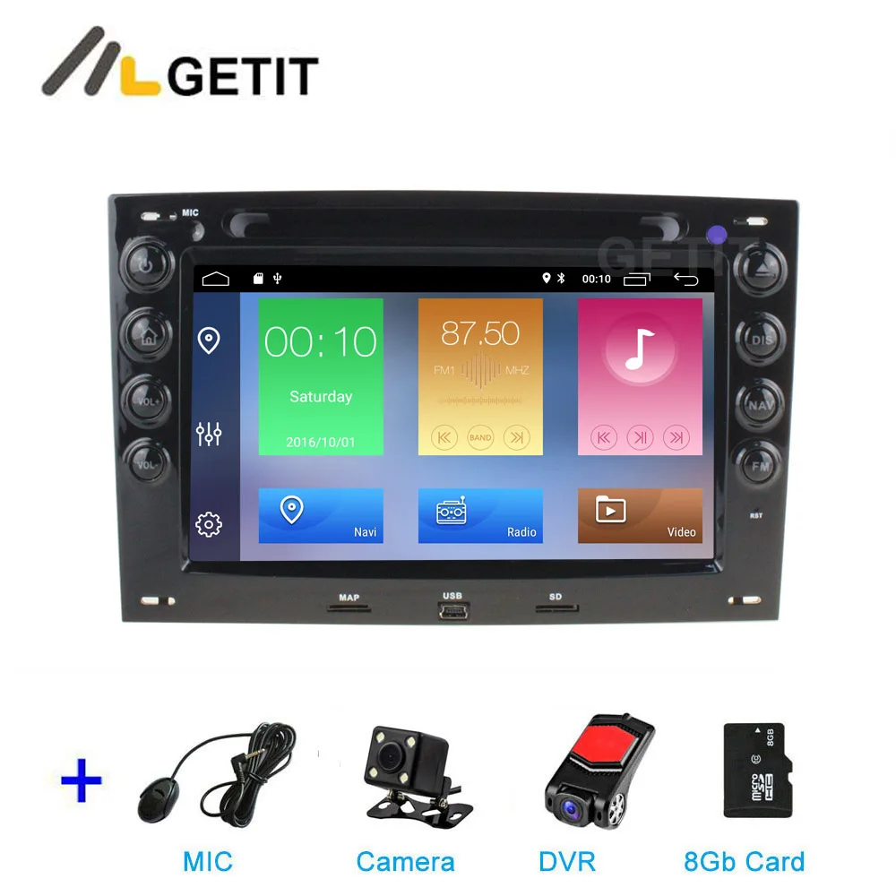 DSP Android 9 автомобильный dvd-плеер gps для Renault Megane2 Megane 2 2006-2010 с wifi Bluetooth стерео радио - Цвет: DSP 2G CAM DVR SD