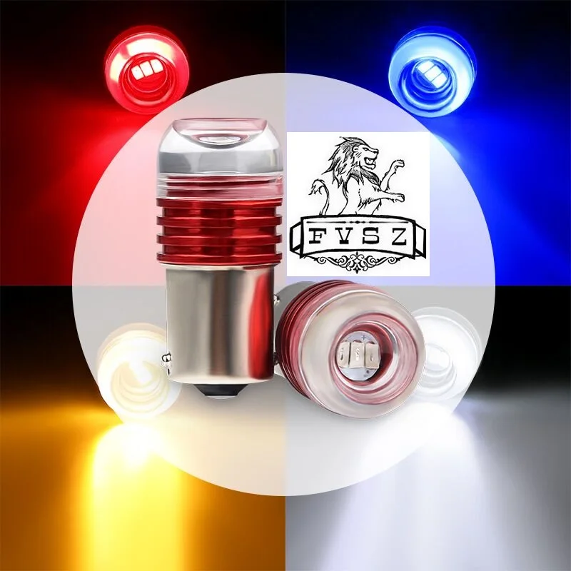 2 шт. 1157 BA15D Led 12V автомобильный тормозной светильник s 5630 красный лампа для