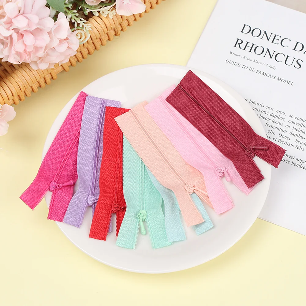2/5 Pcs Mini Sewing Zipper For Diy Handmade Doll Clothes Zippers
