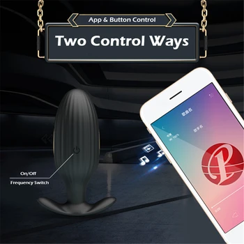 2020 Bluetooth APP Electric Shock Clitoral G Spot Vibrator Butt Plugs Vibrating Anal Dildo Anus Dilator Sex Toys For Couples 2