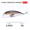 Agoie 55mm/2.5g Fishing Lure Quality Mini  Minnow Lure Plastic Hard Bait Pesca Artificial Jig Wobblers Crankbait Fishing Baait ► Photo 2/6