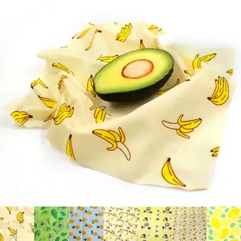 

New 3PCS (S,M,L)Zero Waste Reusable Storage Wrap Sustainable Organic Sandwichd Wrapping Paper Plastic Free Beeswax Food Wrap