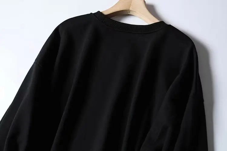 I2u Для женщин «Дональд Дак» свитер одежда с рисунками персонажей из мультфильмов на осень Круглый воротник с длинным рукавом безразмерная пуловер