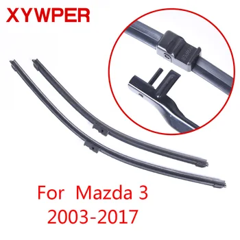 

XYWPER Wiper Blades for Mazda 3 2003 2004 2005 2006 2007 2008 2009 2010-2017 Car Accessories Soft Rubber car windscreen wipers