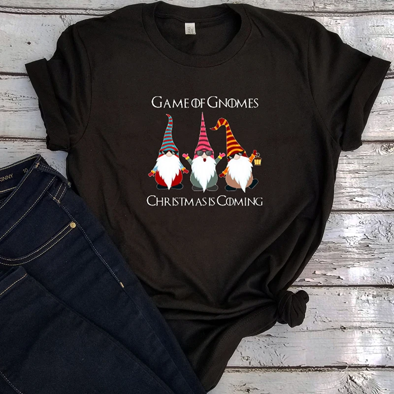  Funny Game of Gnomes Hoodies Women Harajuku Christmas Is Coming Snow Sweatshirt Gothic Woman Print 