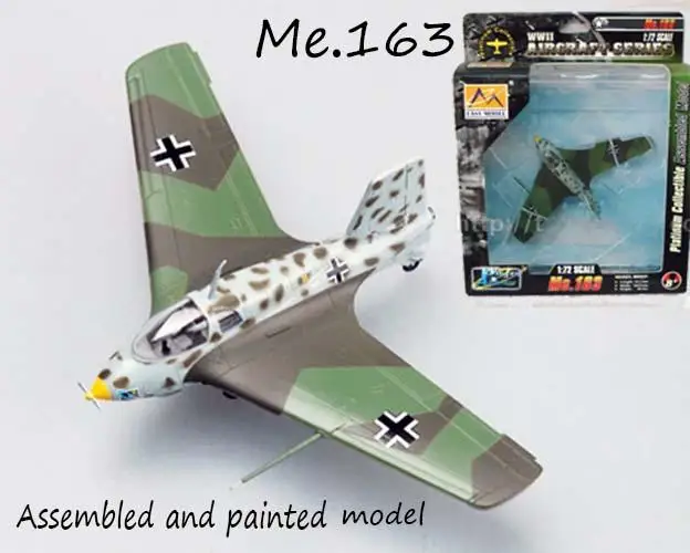 Ww2 German Messerschmitt Me 163 Komet 1 72 Fighter Plane Aircraft Easy Model Diecasts Toy Vehicles Aliexpress
