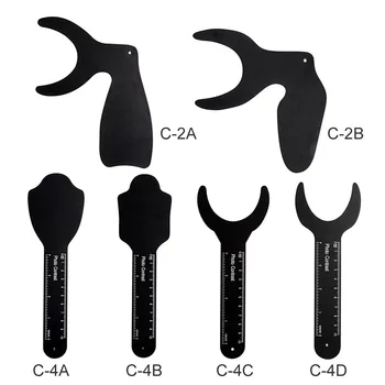 

1pcTeeth Whitening 6 Size Dental Photographic Image Board Oral Cheek Black Plate Contrast Autoclavable Lab Tools