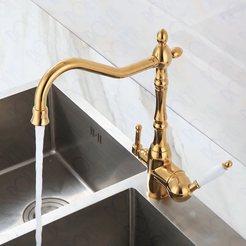golden victoria style 3 way water filter taps (8)