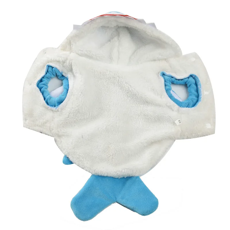Funny Shark Fleece Pet Costume 4