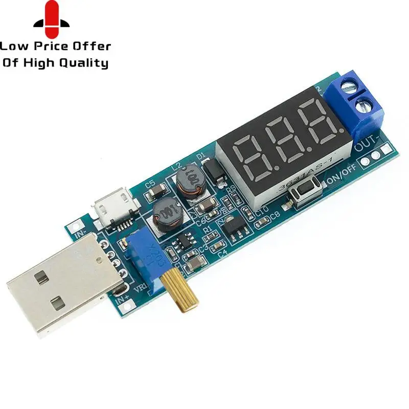 USB-модуль повышающего/понижающего источника питания Регулируемый