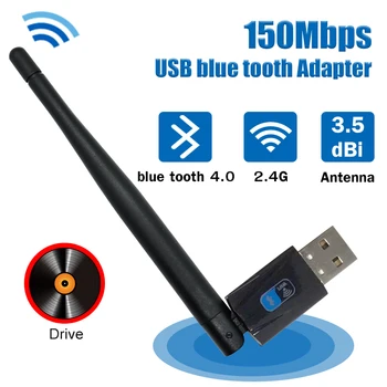 

wireless external ethernet 802.11n laptop usb 2.4g & blue tooth 4.0 desktop wifi adapter antena dongle wi-fi card