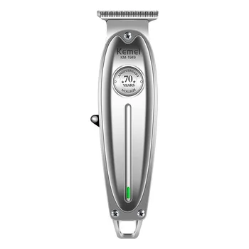 

Professional Hair Clipper All Metal Men Electric Cordless Hair Trimmer 0mm Baldheaded T Blade Finish Haircut Machine