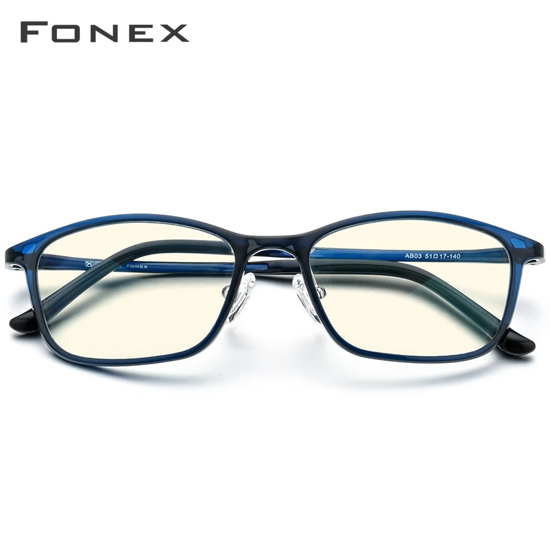 

FONEX Ultem TR90 Anti Blue Light Glasses Men Computer Goggle Protection Eyewear Antiblue Spectacles Gaming Eyeglasses Women AB03
