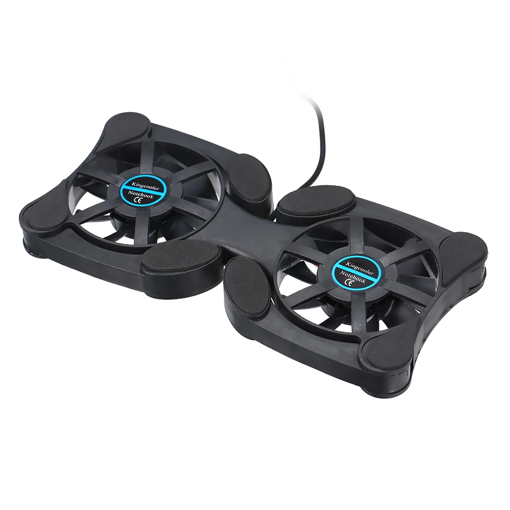 

Mini Portable Laptop Fan Cooler Folding Foldable USB Dual Fan Cooler Cooling Pad for PC Laptop Notebook 7"~15"