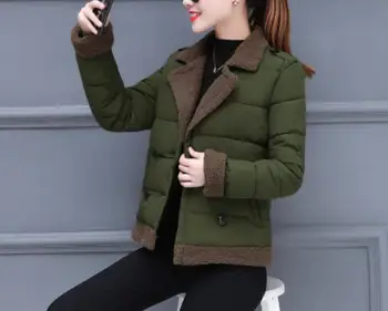 

Hot 2020 Winter Womes Short Hooded Parkas Coat Jackets Cotton Clothing Winter Coats Cotton Jacket