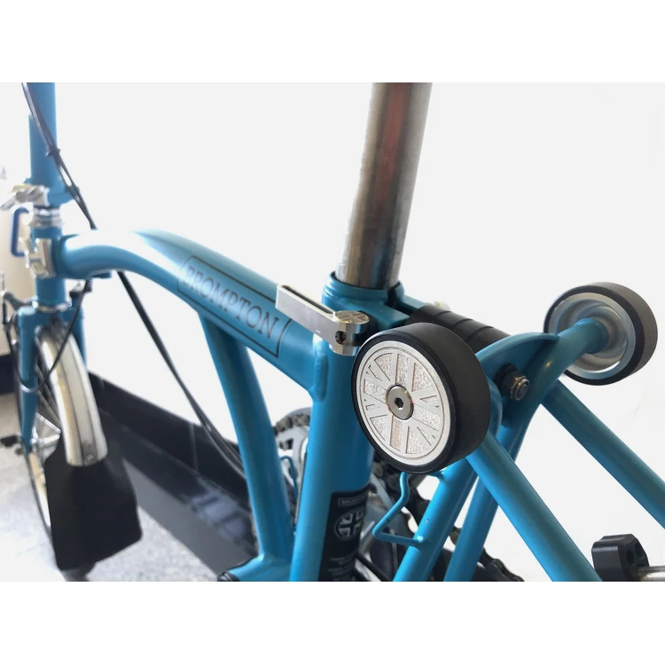 1 пара 46 мм двойной подшипник easywheel для Brompton складной велосипед Флаг Великобритании полые супер ширина 16 EZ колеса с Ti титановый болт