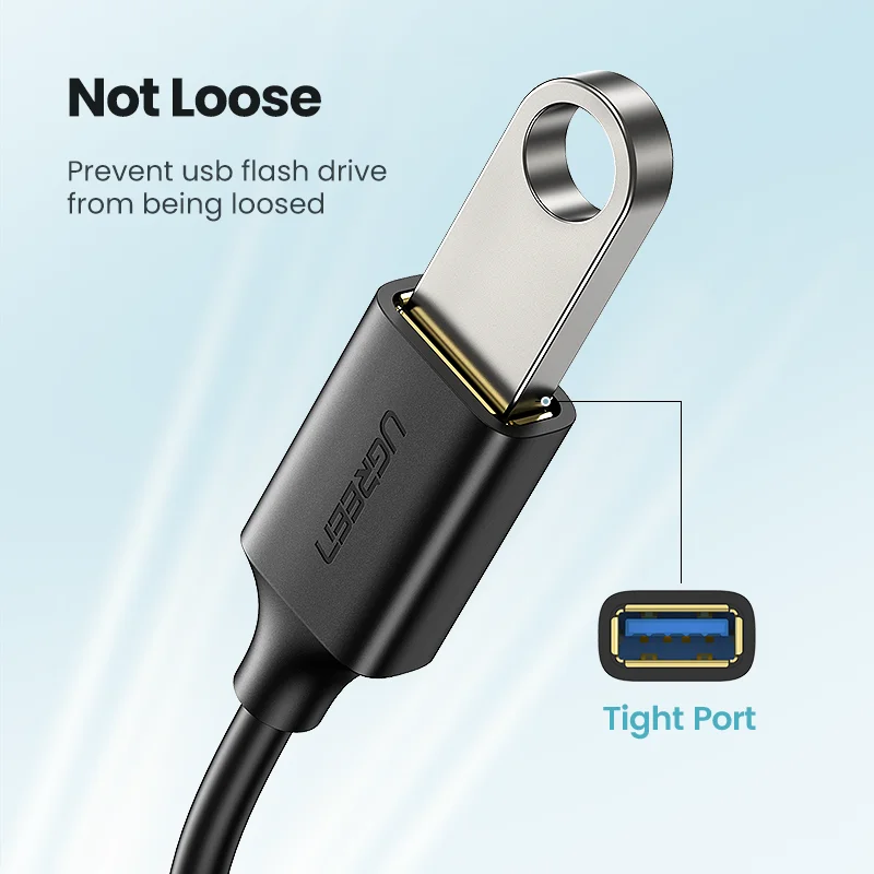 Переходник Ugreen с USB C на кабель переходник Type OTG папа 3.0 A мама для MacBook Pro Samsung S9
