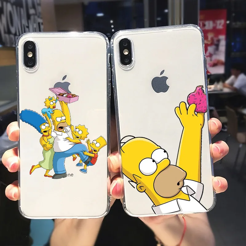 Homer Simpson Silicone Cover For Apple IPhone 13 12 Mini 11 Pro XS MAX XR X 8 7 6 6S 5 Plus SE Phone Case iphone 12 pro max phone case