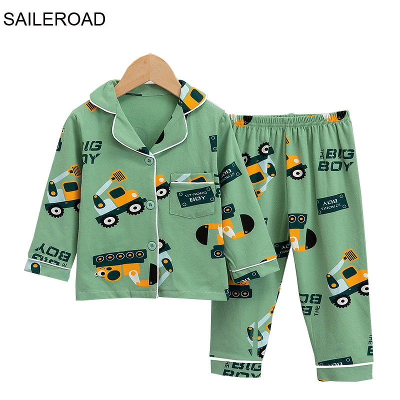 Tanie SAILEROAD dzieci Cartoon dinozaur piżamy dla dziewczynek dzieci zwierząt drukowane piżamy dziewczyny piżamy dziecko sklep