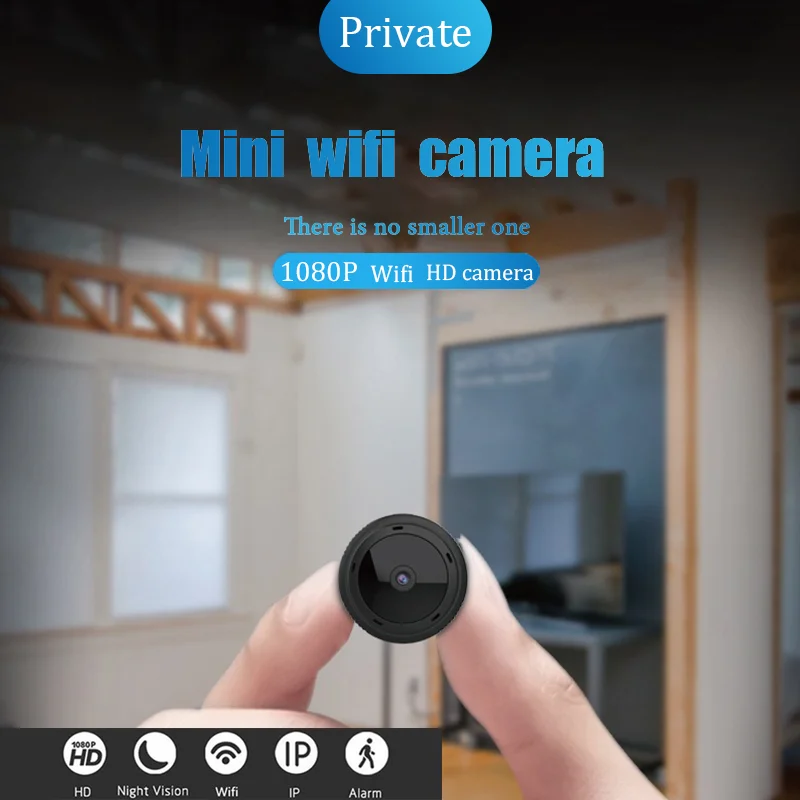 Мини беспроводная WiFi HD 1080P IP камера ночного видения для домашней безопасности| |