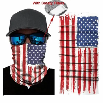 

LUCK Face Cover Headscarf With Safety Filter Washable Neck Unisex Women Sun Protection Outdoor Riding