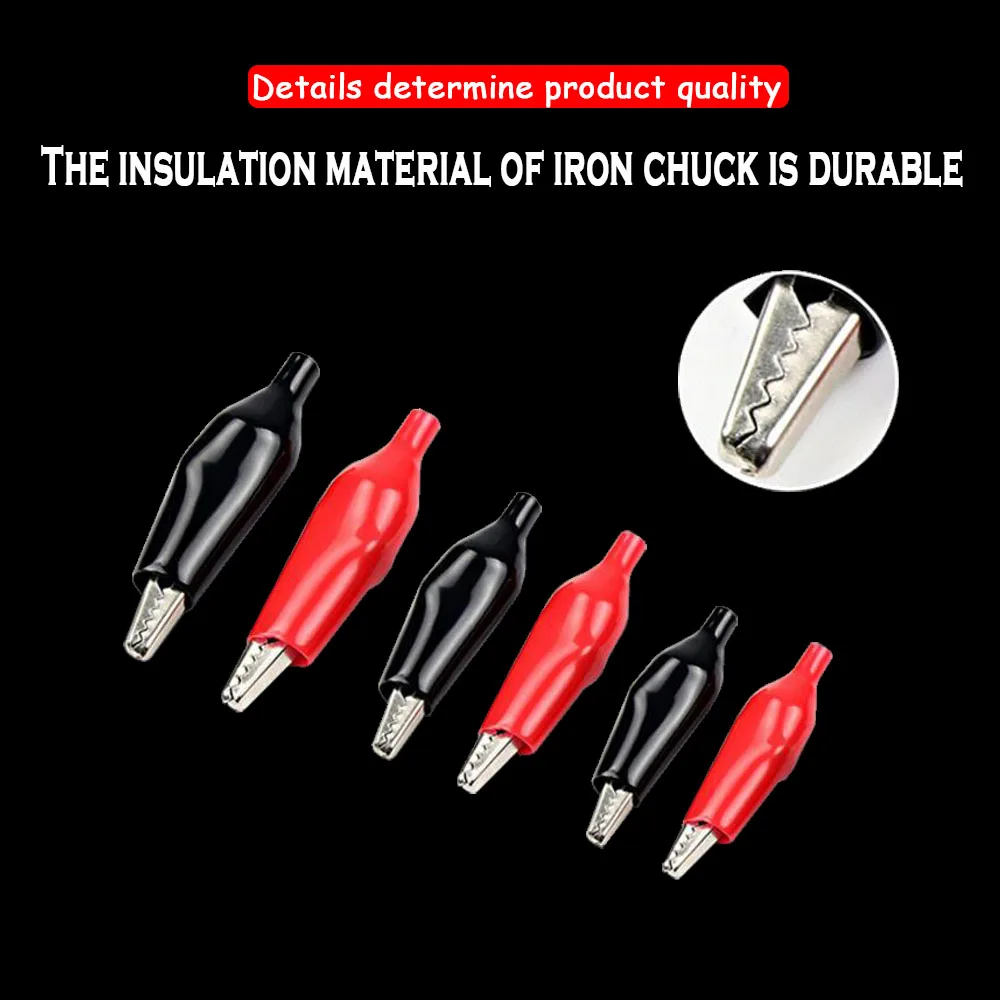 Thicken Battery Clip Pure Copper Car with Firewire Strong Alligator Clip Battery Wire Connection Line Small