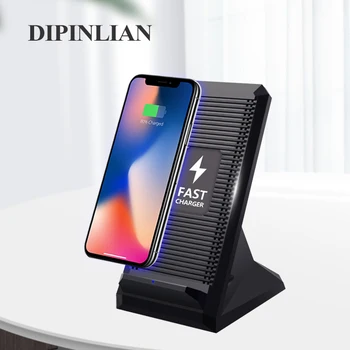 

Qi Standard Wireless Charging Stand for iPhone XS XR 8 X Samsung S9 S8 S7 Fast Wireless Charger Dock Station