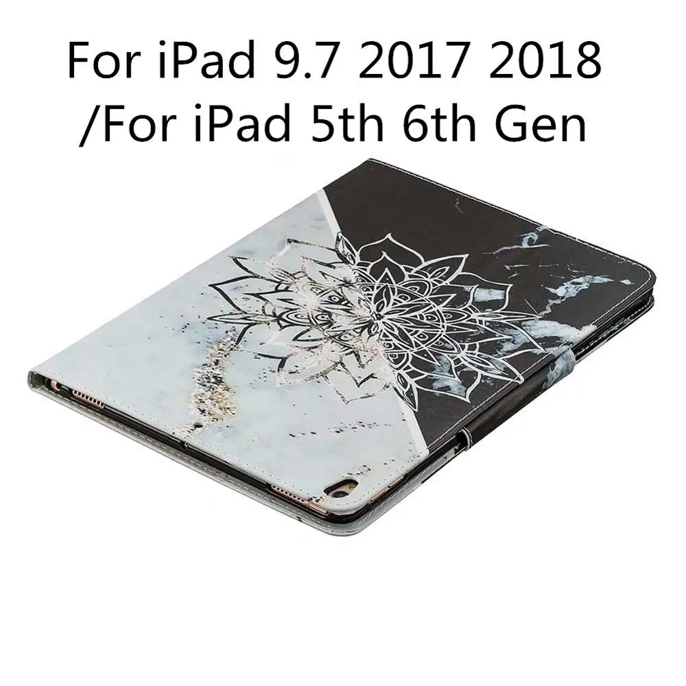 Чехол для планшета для iPad mini 5 4 3 2 1 чехол-подставка из искусственной кожи с принтом для iPad 9,7 Air 2 Funda для iPad Pro 11 Smart Cover - Цвет: For iPad 9.7