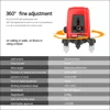 RZ Laser Level 2~5 Line Red Beam Line 360 Degree Rotary Level Self-leveling Horizontal&Vertical Available Auto Line Laser Level ► Photo 3/6