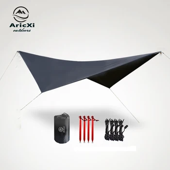 Aricxi 210t Plaid Beach Sun Shelter Tarp Tent Shade Ultralight UV Garden Awning Canopy Sunshade Outdoor Camping Hammock Rain Fly 2