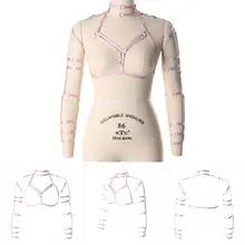 Сексуальный пояс для рук, розовый топ, клетка, нижнее белье, панк стиль, женские ремни, нижнее белье, вечерние, Клубные, размера плюс, сексуальный жгут, бюстгалтер на лямках