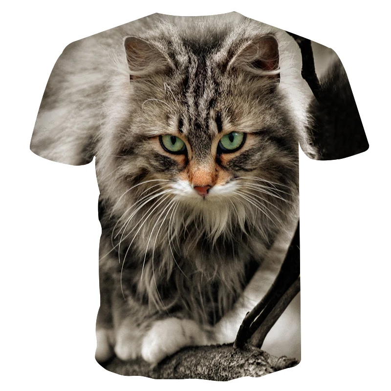 Новейшая женская футболка с 3D принтом кота, мужские и женские летние повседневные топы, уличная одежда в стиле Харадзюку, хип-хоп, футболки с забавным рисунком, футболки с покемоном