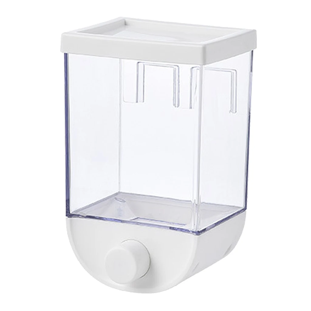 Kitchen Wall Mounted Cereal Dispenser Dry Food Storage Container Self-adhesive Kitchen Wall Mounted Cereal Dispenser Dry Food Storage Container Self-adhesive