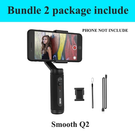 Zhiyun Smooth Q2 Smooth 4 ручной карданный стабилизатор для iPhone 7 6s Plus X 8 S8 S7 S6, Zhiyun Smooth 4, zhiyun smooth q2 - Цвет: only smooth Q2