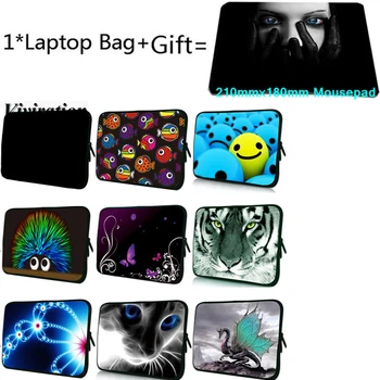 

Neoprene Computer Bag 15.6 13 12 10 14 17 13.3 11.6 Laptop Chromebook Case Sleeve 7 Tablet Cover+Mousepad For Asus Acer Lenovo